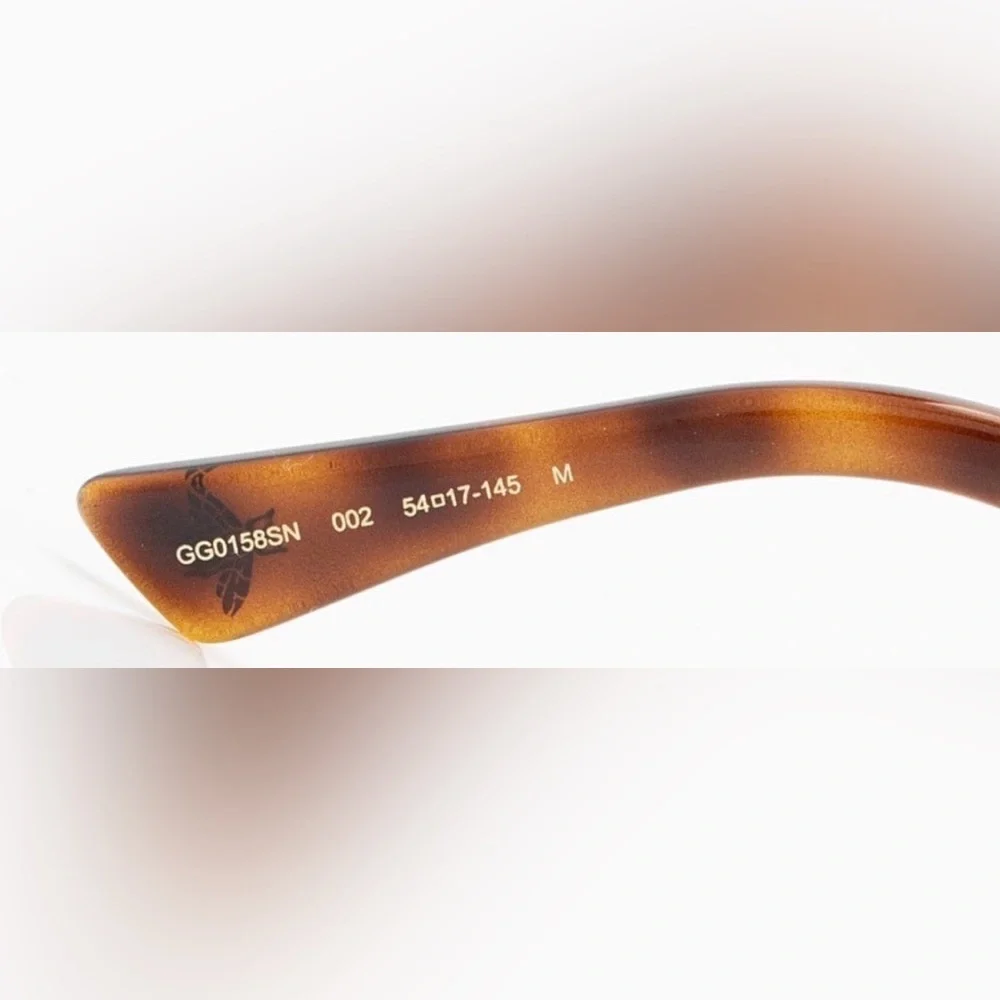 NEW GUCCI - GG0158SN Tortoise Unisex Sunglasses Authentic 54mm lens width